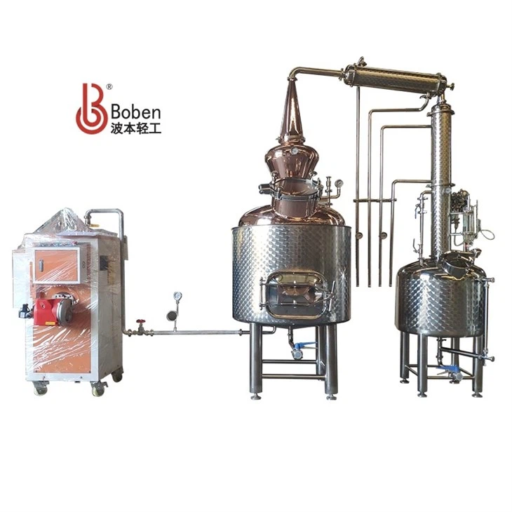 500L Copper Pot Still Essential Oil Distillation Equipment